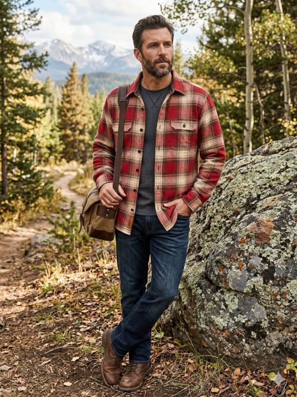 Orvis Men's Med Red Heavy Flannel Long Sleeve Button Down Shirt Jacket Shacket